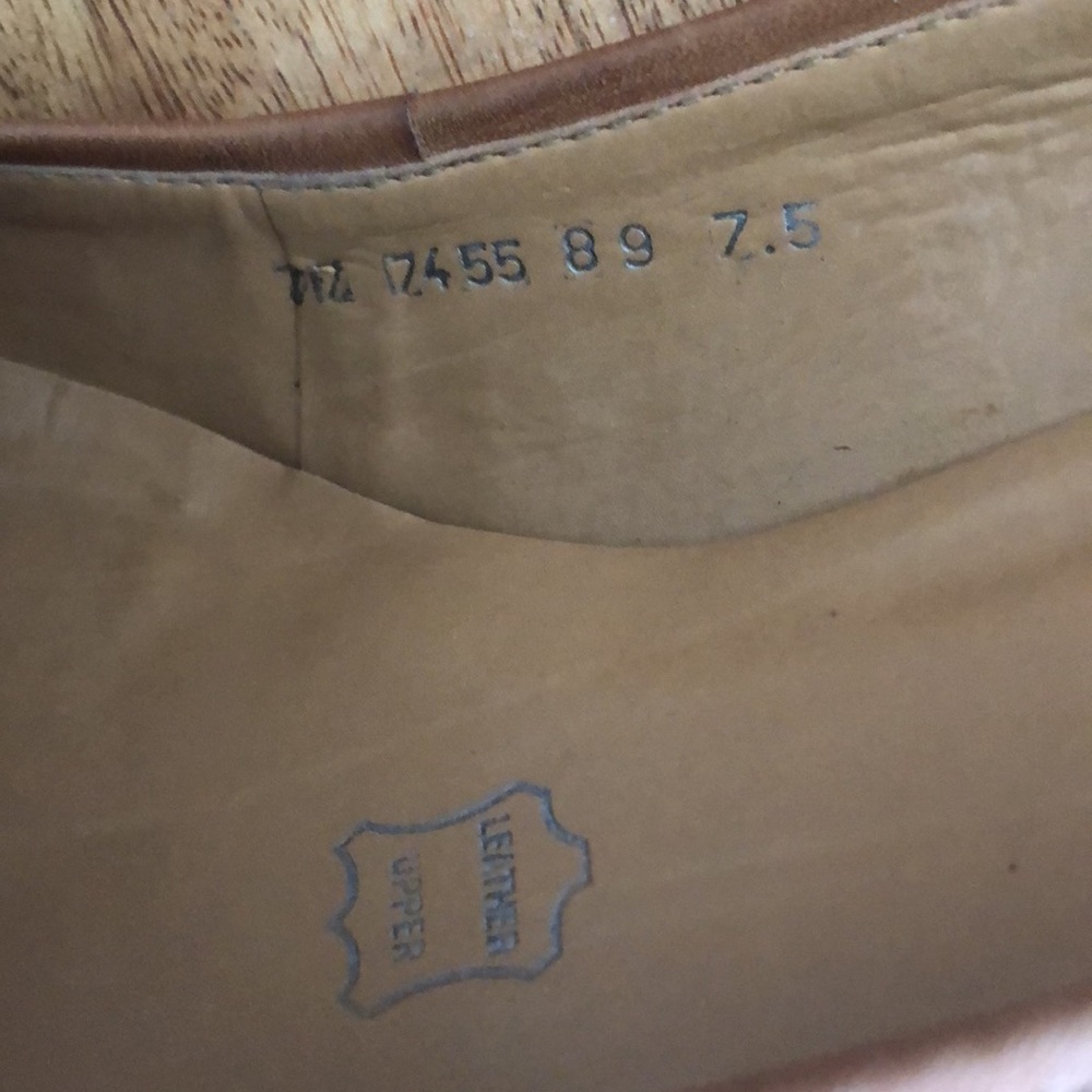 Cathy Jean Brazil Leather Light Brown Leather Heels size 7.5 - Picture 4 of 11